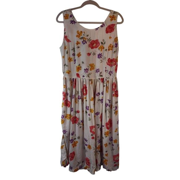 Pier One Imports Passports Floral Midi Dress, Size Large - Picture 3 of 12